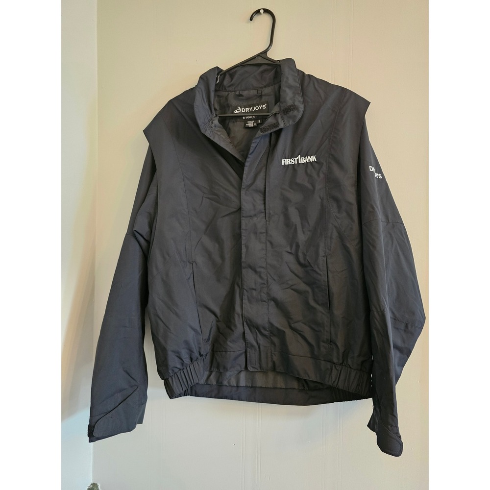 FootJoy DryJoys Mens Small Black Golf‎ Rain Jacket First1Bank 1001453